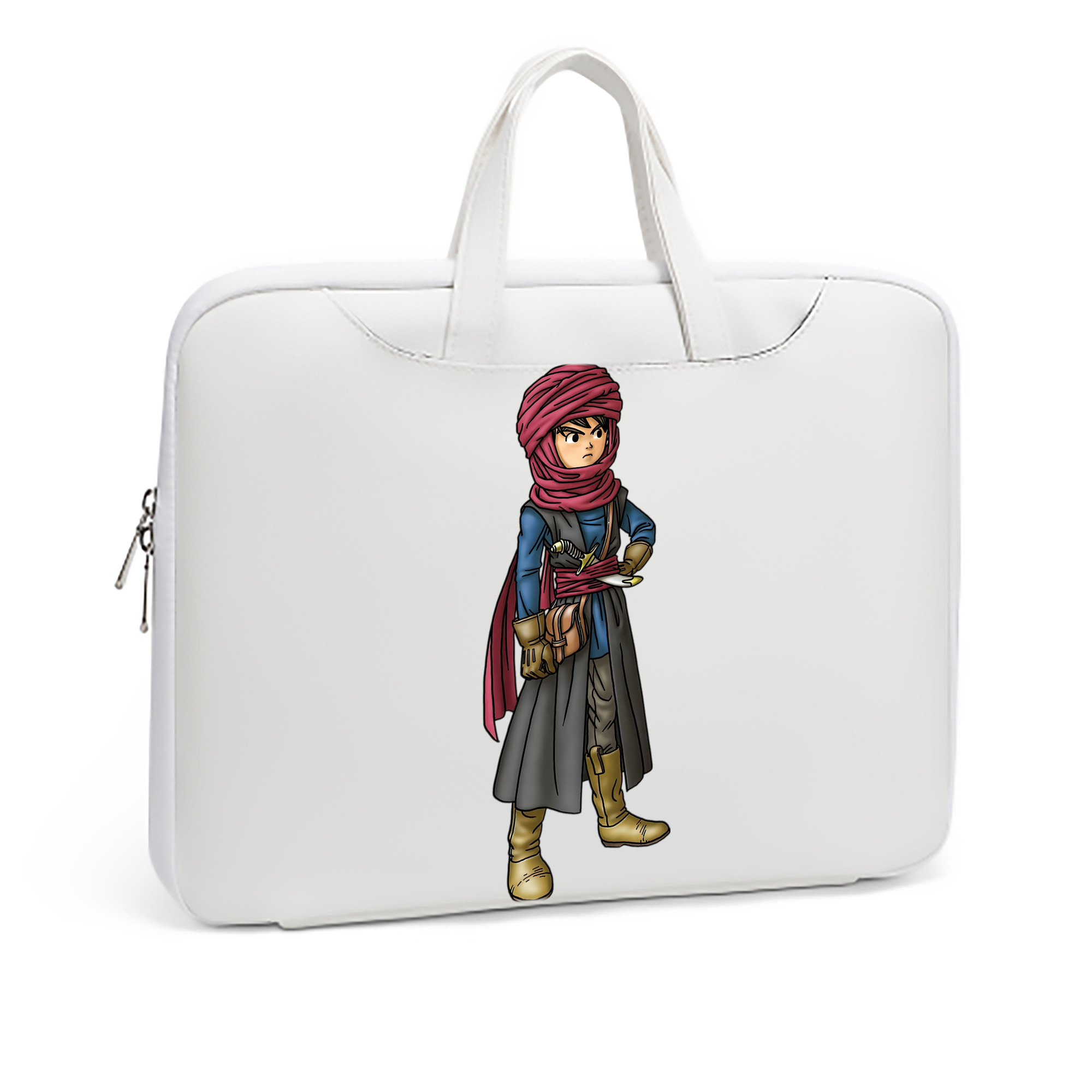 （画像用） ドラゴンクエスト Doragon Kuesuto Dragon Quest レザーラップトップバッグ　ノートパソコンケース