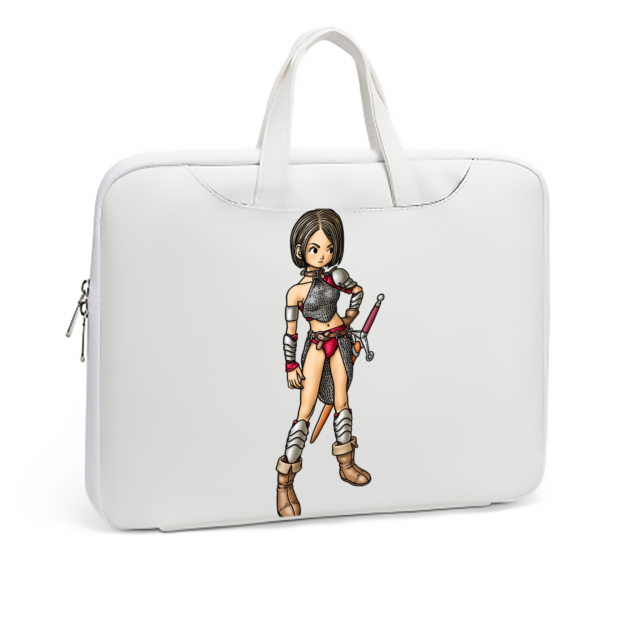 （画像用） ドラゴンクエスト Doragon Kuesuto Dragon Quest レザーラップトップバッグ　ノートパソコンケース