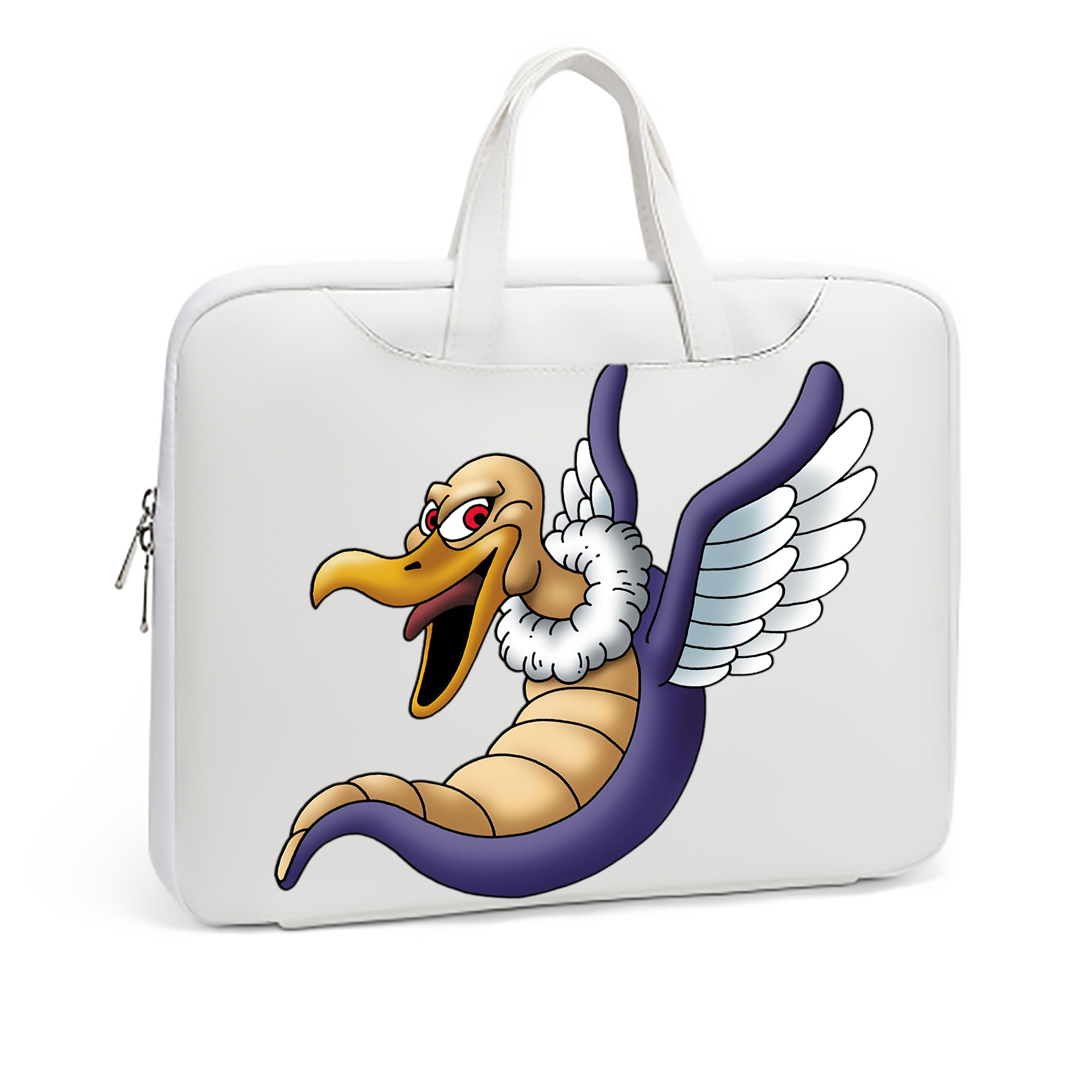 （画像用） ドラゴンクエスト Doragon Kuesuto Dragon Quest レザーラップトップバッグ　ノートパソコンケース