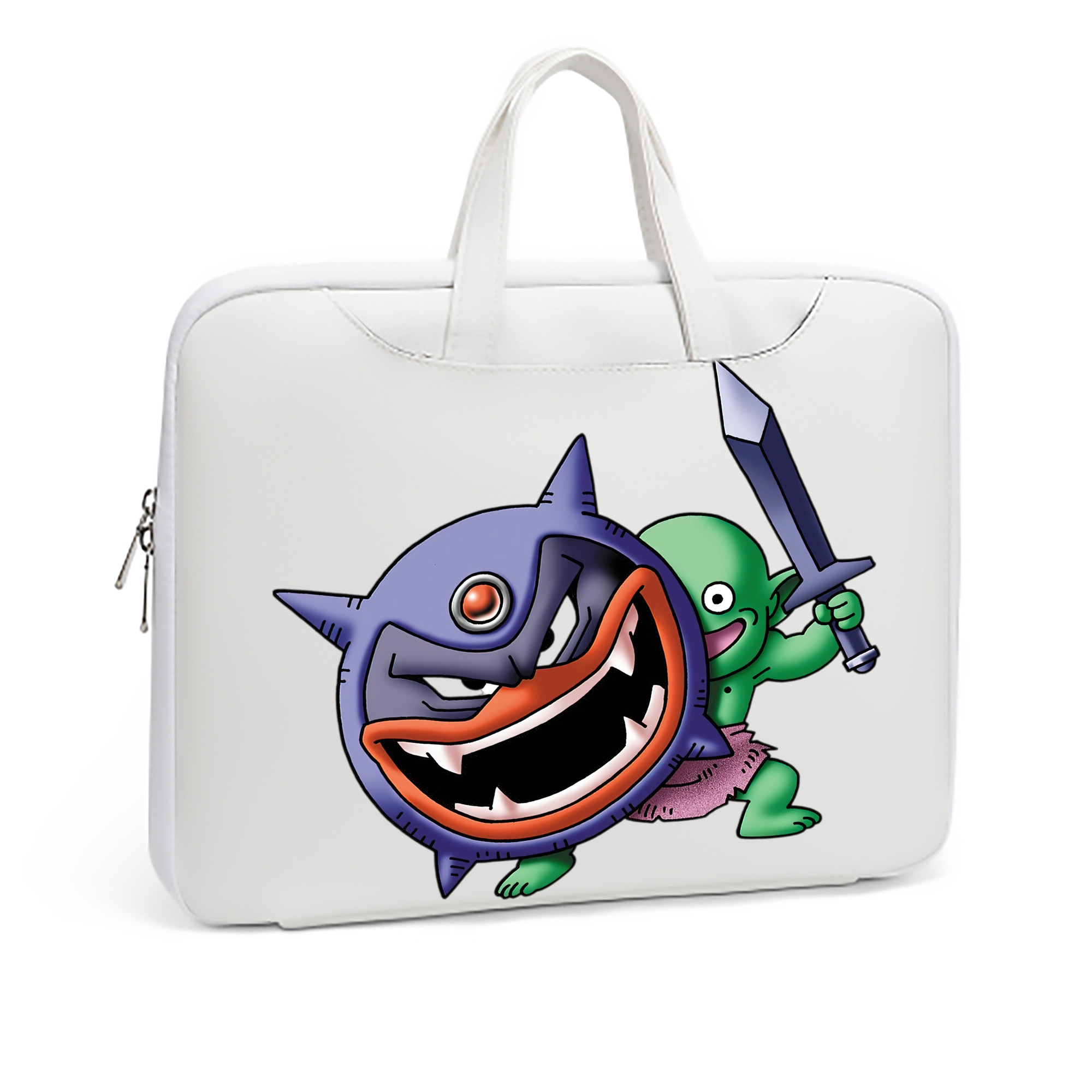 （画像用） ドラゴンクエスト Doragon Kuesuto Dragon Quest レザーラップトップバッグ　ノートパソコンケース