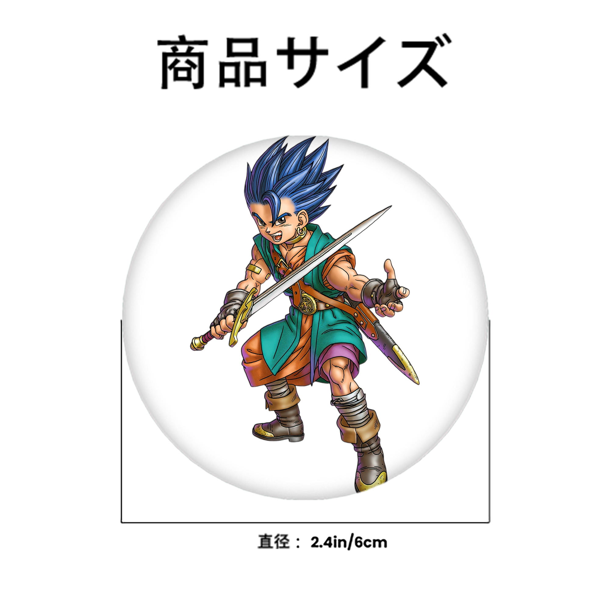 ドラゴンクエスト Doragon Kuesuto Dragon Quest 6cm 缶バッジ 複数セット
