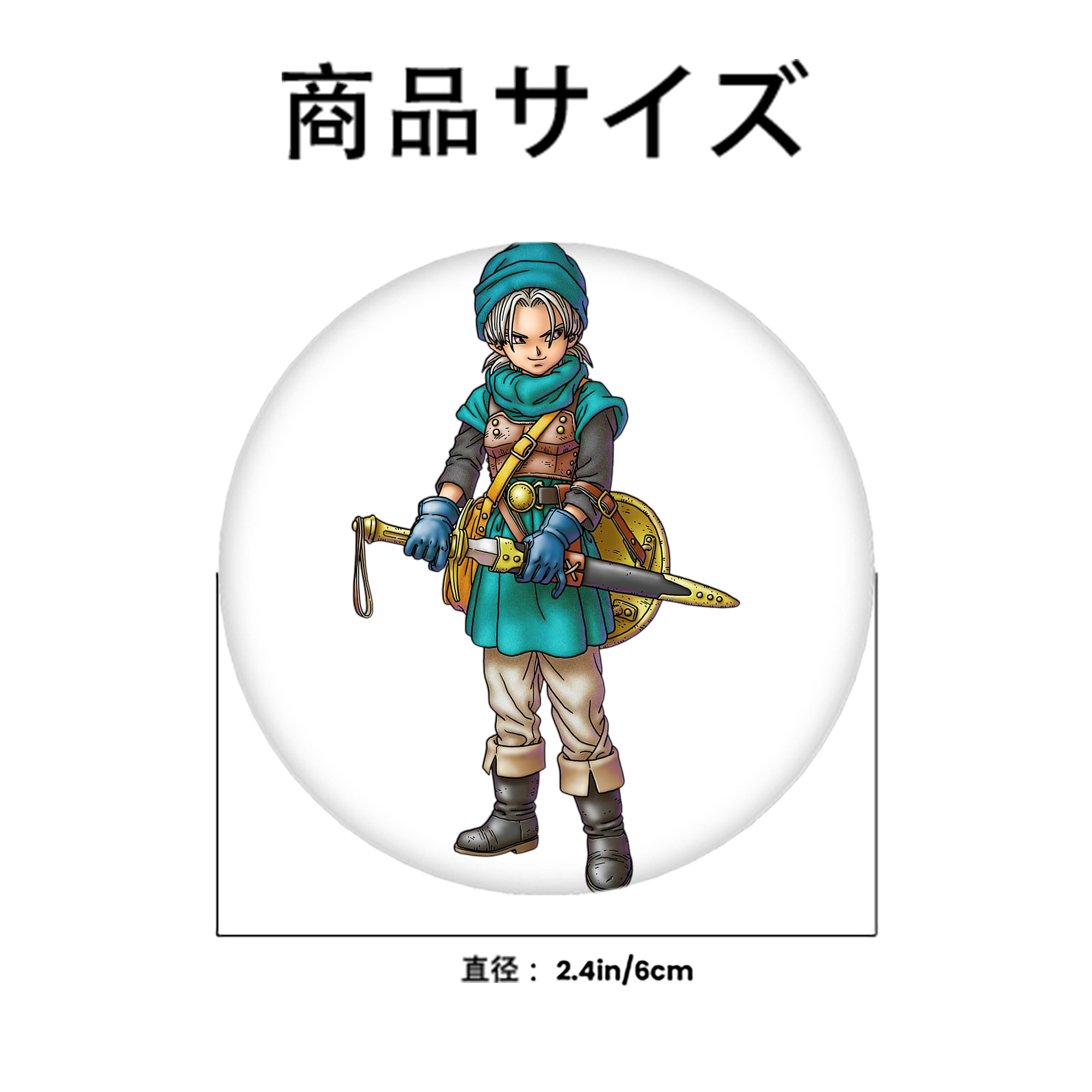 ドラゴンクエスト Doragon Kuesuto Dragon Quest 6cm 缶バッジ 複数セット