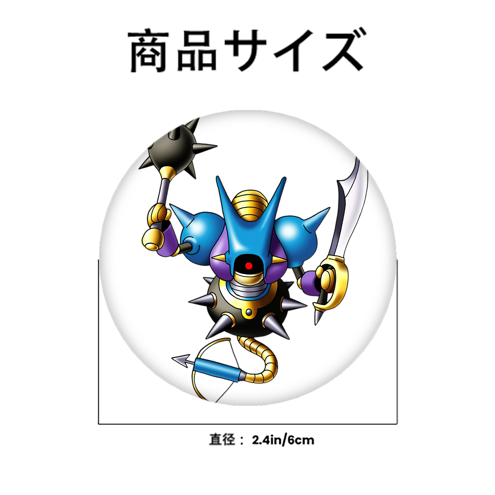 ドラゴンクエスト Doragon Kuesuto Dragon Quest 6cm 缶バッジ 複数セット