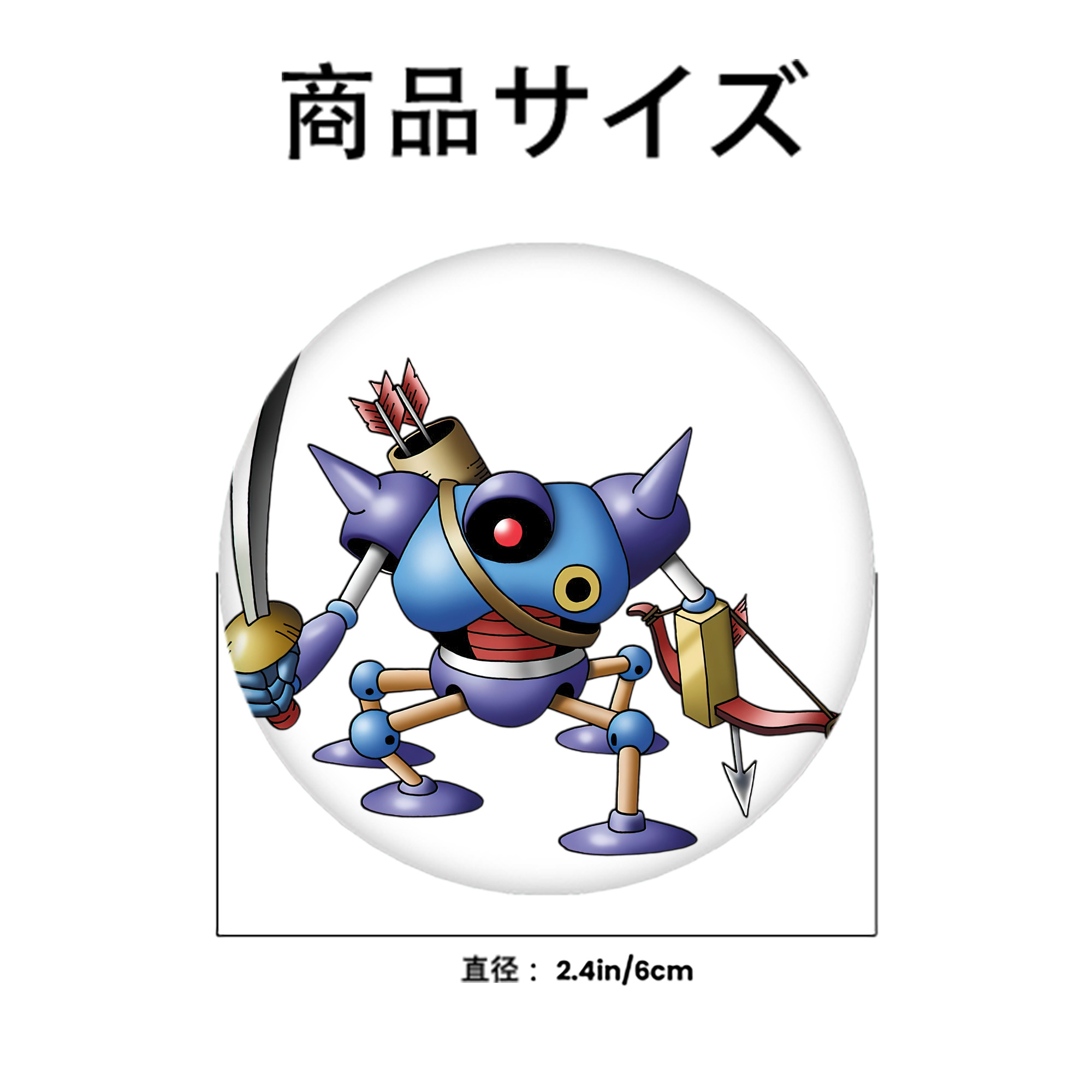 ドラゴンクエスト Doragon Kuesuto Dragon Quest 6cm 缶バッジ 複数セット